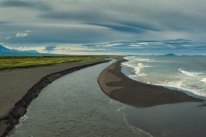 stock mountain to ocean landscape