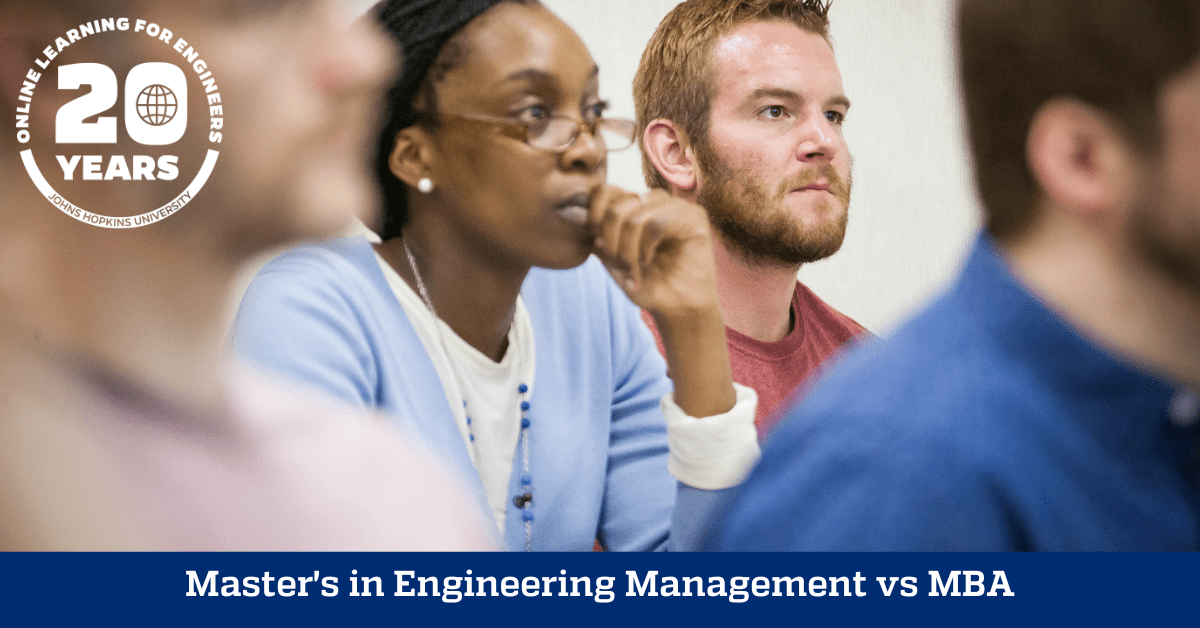 Master’s in Engineering Management vs MBA | Hopkins EP