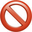 Red no symbol